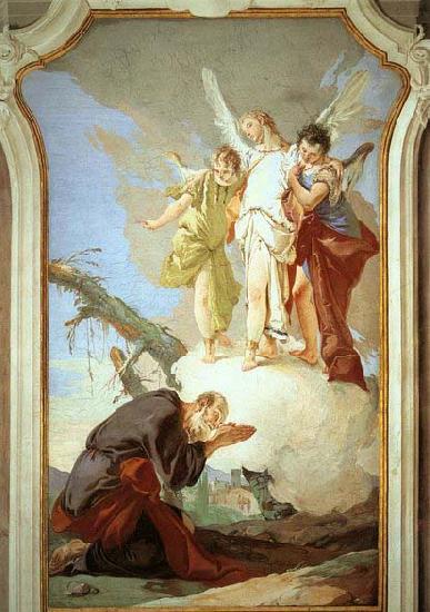 Giovanni Battista Tiepolo The Three Angels Appearing to Abraham oil painting image